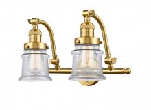 Innovation Lighting 515-2W-SG-G182S-LED - Canton - 2 Light - 18 inch - Satin Gold - Adjustable Bath Vanity Light