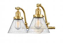 Innovation Lighting 515-2W-SG-G44-LED - Cone - 2 Light - 18 inch - Satin Gold - Adjustable Bath Vanity Light