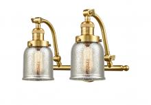 Innovation Lighting 515-2W-SG-G58-LED - Bell - 2 Light - 18 inch - Satin Gold - Adjustable Bath Vanity Light