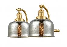 Innovation Lighting 515-2W-SG-G78-LED - Bell - 2 Light - 18 inch - Satin Gold - Adjustable Bath Vanity Light