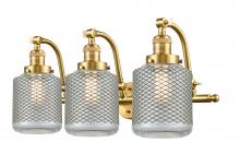 Innovation Lighting 515-3W-SG-G262 - Stanton - 3 Light - 28 inch - Satin Gold - Adjustable Bath Vanity Light