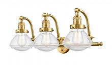 Innovation Lighting 515-3W-SG-G324-LED - Olean - 3 Light - 29 inch - Satin Gold - Adjustable Bath Vanity Light