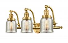 Innovation Lighting 515-3W-SG-G58-LED - Bell - 3 Light - 28 inch - Satin Gold - Adjustable Bath Vanity Light