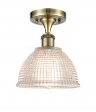  516-1C-AB-G422-LED - Arietta - 1 Light - 8 inch - Antique Brass - Semi-Flush Mount