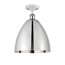  516-1C-WPC-MBD-12-PC-LED - Bristol - 1 Light - 12 inch - White Polished Chrome - Semi-Flush Mount