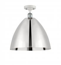  516-1C-WPC-MBD-16-PC-LED - Bristol - 1 Light - 16 inch - White Polished Chrome - Semi-Flush Mount