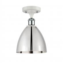  516-1C-WPC-MBD-75-PC-LED - Bristol - 1 Light - 8 inch - White Polished Chrome - Semi-Flush Mount