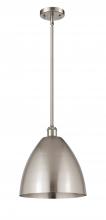  516-1S-SN-MBD-12-SN-LED - Bristol - 1 Light - 12 inch - Brushed Satin Nickel - Pendant