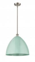  516-1S-SN-MBD-16-SF-LED - Plymouth - 1 Light - 16 inch - Brushed Satin Nickel - Pendant