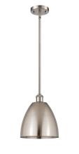  516-1S-SN-MBD-9-SN-LED - Bristol - 1 Light - 9 inch - Brushed Satin Nickel - Pendant