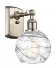  516-1W-SN-G1213-6 - Athens Deco Swirl - 1 Light - 6 inch - Brushed Satin Nickel - Sconce