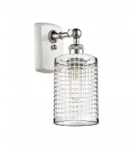  516-1W-WPC-M18-PC - Nestbrook - 1 Light - 5 inch - White Polished Chrome - Sconce