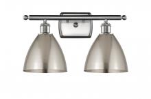 Innovation Lighting 516-2W-SN-MBD-75-SN-LED - Bristol - 2 Light - 18 inch - Brushed Satin Nickel - Bath Vanity Light