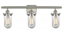 Innovation Lighting 516-3W-SN-CE231-CL-LED - Kingsbury - 3 Light - 24 inch - Brushed Satin Nickel - Bath Vanity Light