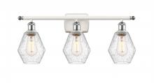 Innovation Lighting 516-3W-WPC-G654-6-LED - Cindyrella - 3 Light - 26 inch - White Polished Chrome - Bath Vanity Light