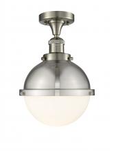  517-1CH-SN-HFS-81-SN-LED - Hampden - 1 Light - 9 inch - Brushed Satin Nickel - Semi-Flush Mount