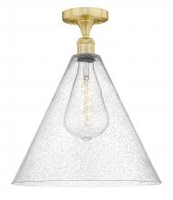  616-1F-SG-GBC-164 - Berkshire - 1 Light - 16 inch - Satin Gold - Semi-Flush Mount