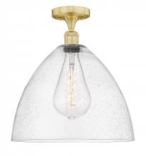  616-1F-SG-GBD-164 - Bristol - 1 Light - 16 inch - Satin Gold - Semi-Flush Mount