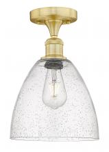  616-1F-SG-GBD-94 - Bristol - 1 Light - 9 inch - Satin Gold - Semi-Flush Mount