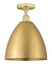  616-1F-SG-MBD-12-SG - Bristol - 1 Light - 12 inch - Satin Gold - Semi-Flush Mount