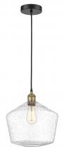  616-1P-BAB-G654-12 - Cindyrella - 1 Light - 12 inch - Black Antique Brass - Cord hung - Mini Pendant