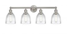 Innovation Lighting 616-4W-SN-G442 - Brookfield - 4 Light - 33 inch - Brushed Satin Nickel - Bath Vanity Light