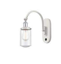  918-1W-WPC-G314 - Dover - 1 Light - 5 inch - White Polished Chrome - Sconce